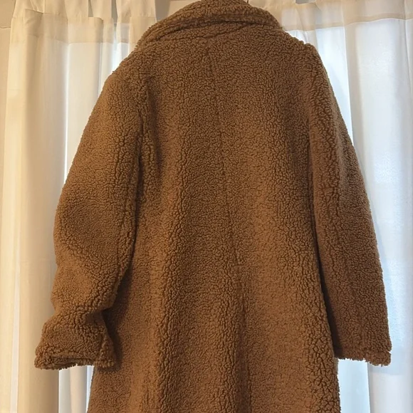 Talbots Sherpa Teddy Coat in Camel Color L - Picture 7 of 8